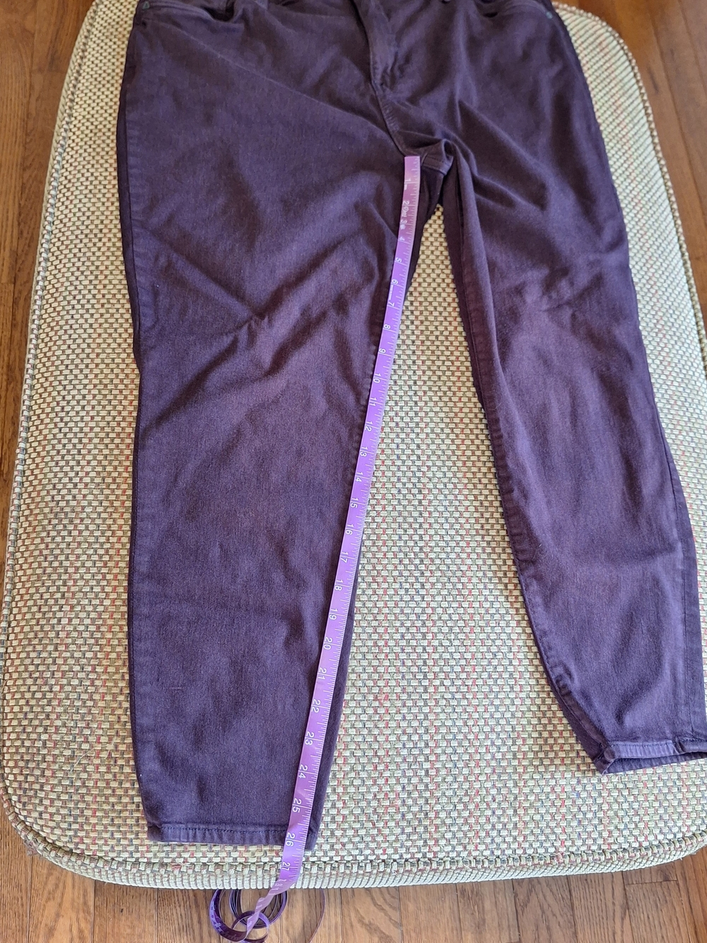 Kut from the Kloth Women's High Rise Ankle Skinny Jeans in Plum Eggplant - Picture 6 of 13